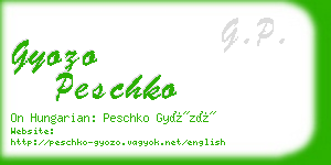 gyozo peschko business card